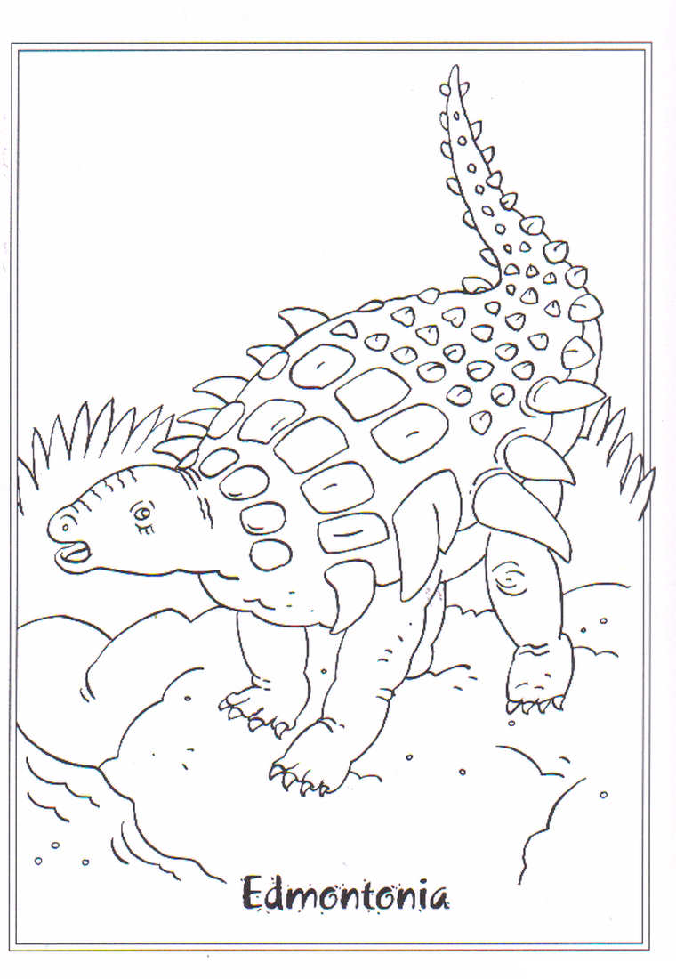 Plansa de colorat cu Dinozauri 199 111